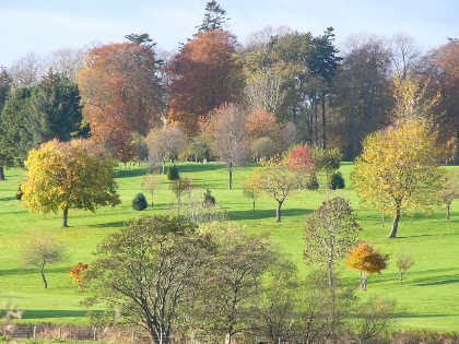 Huntly golf course in the Autumn